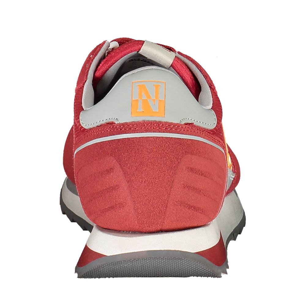 Red Polyurethane Men Sneaker