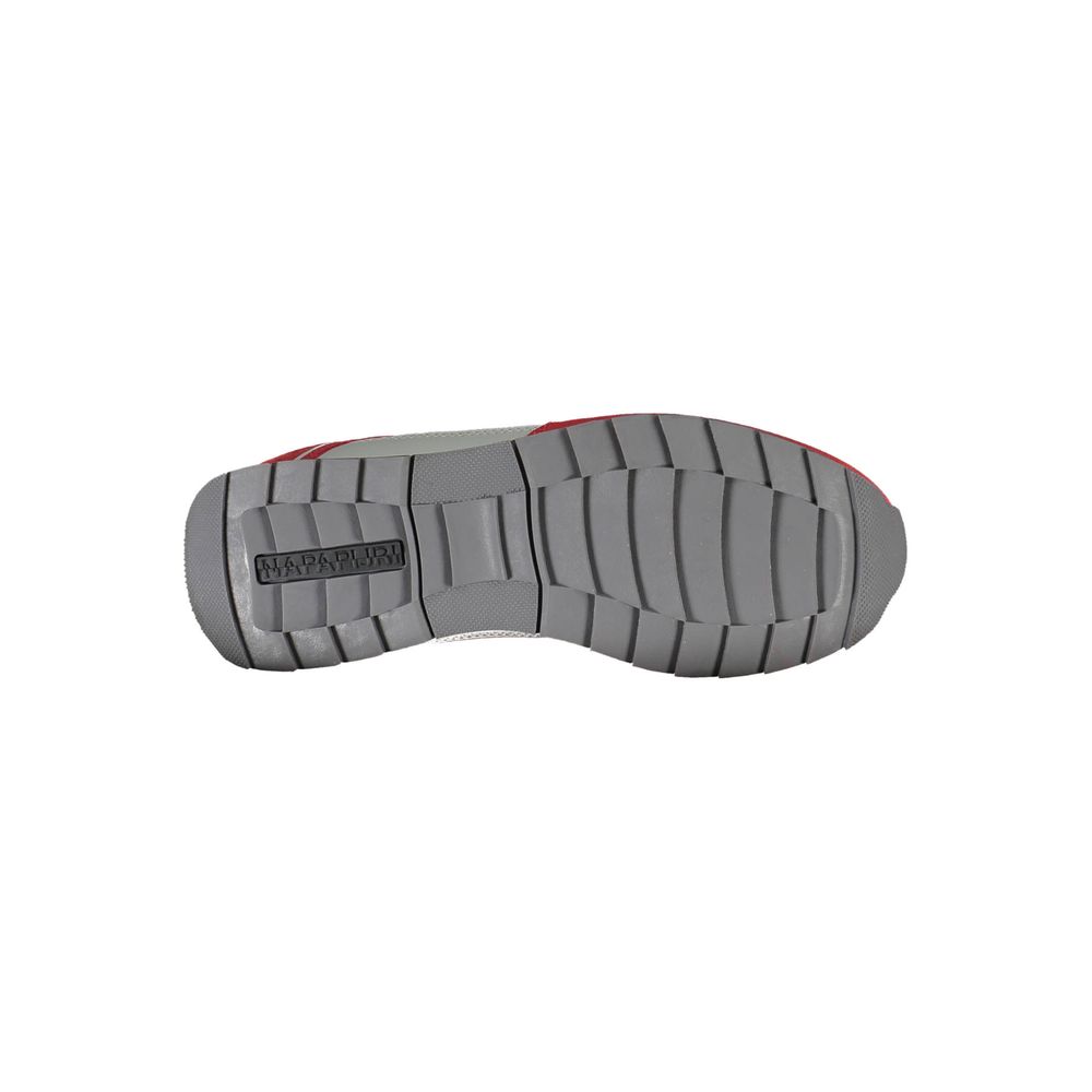 Red Polyurethane Men Sneaker