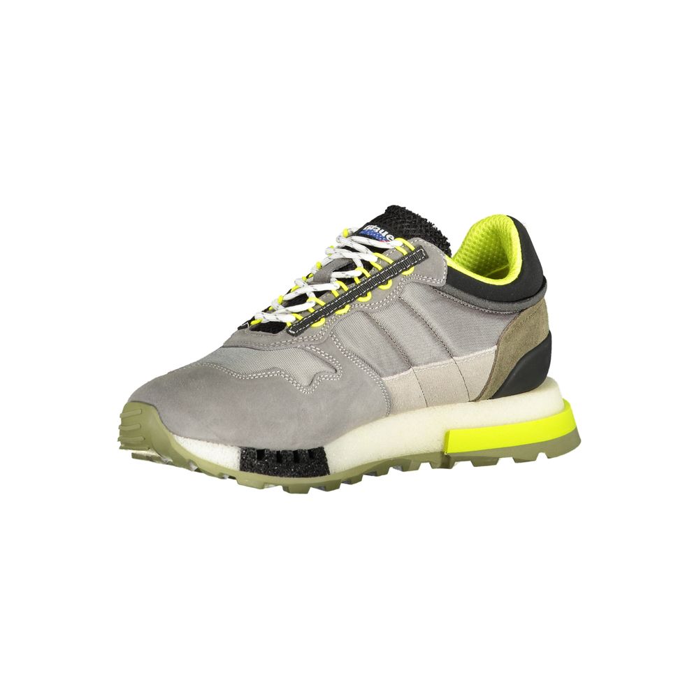 Grigio Polyurethane Men Sneaker
