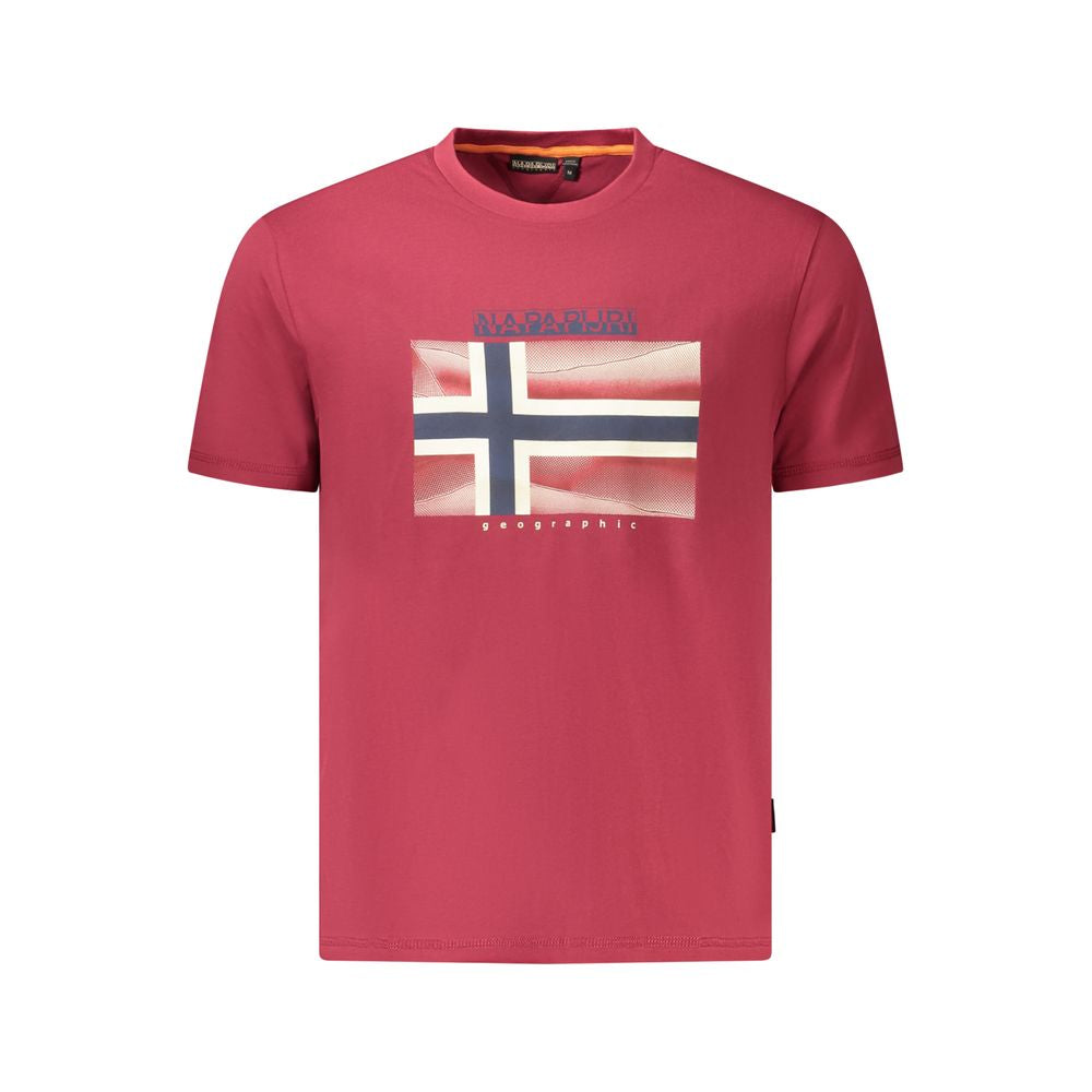 Red Organic Cotton Men T-Shirt