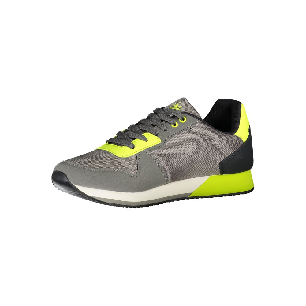 Grigio Polyurethane Men Sneaker