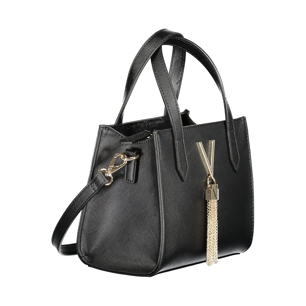 "Nero Polyurethane Women Handbag"