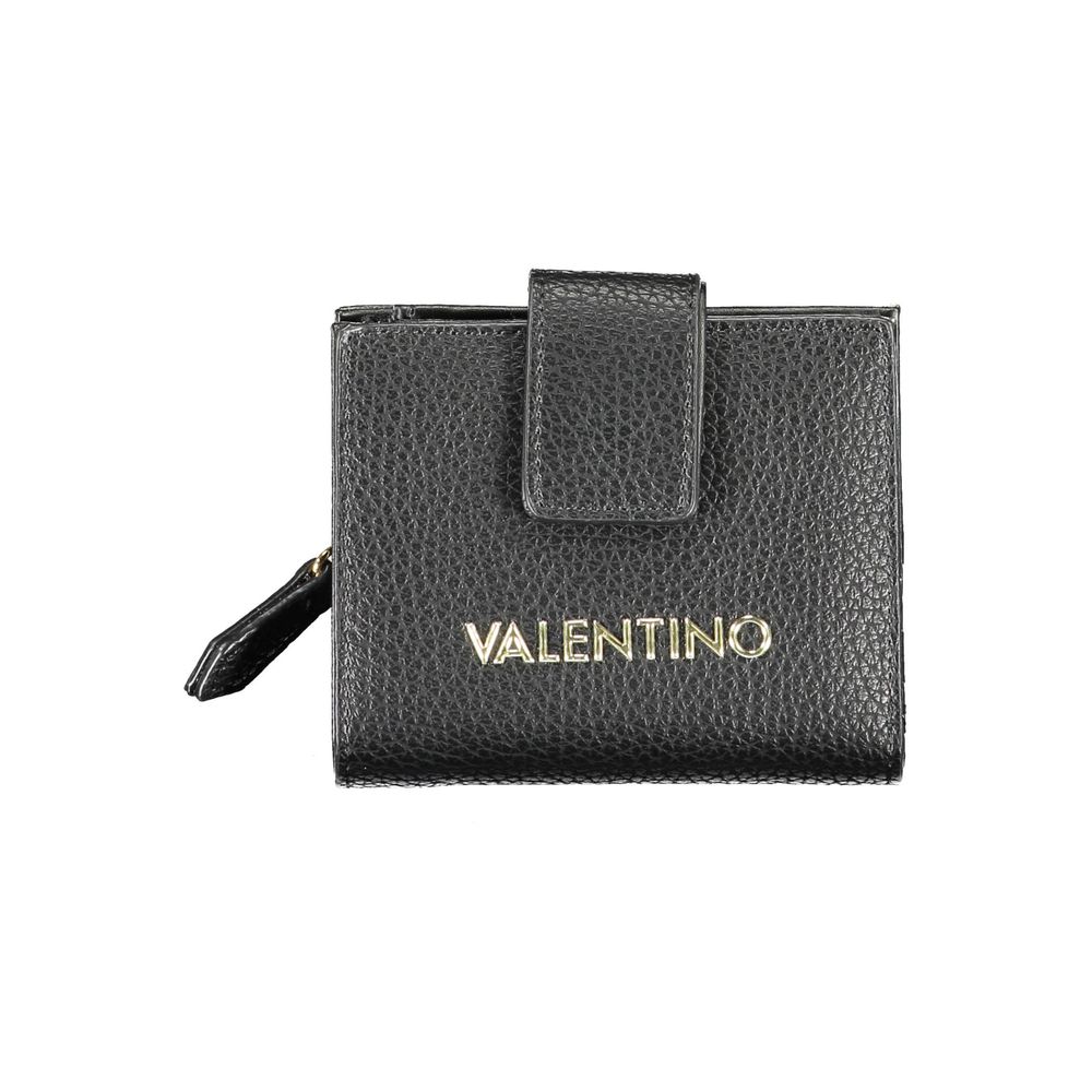 Black Polyurethane Women Wallet