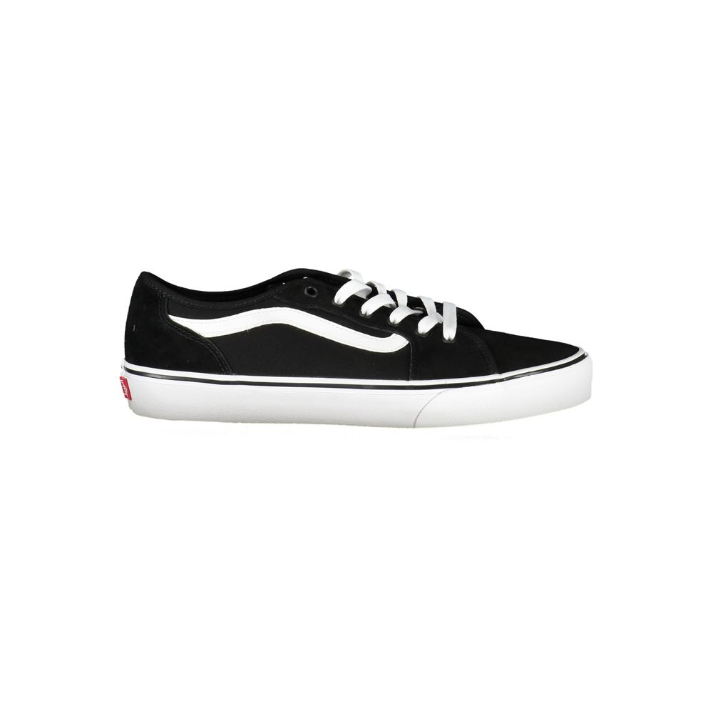 Black Leather Men Sneaker