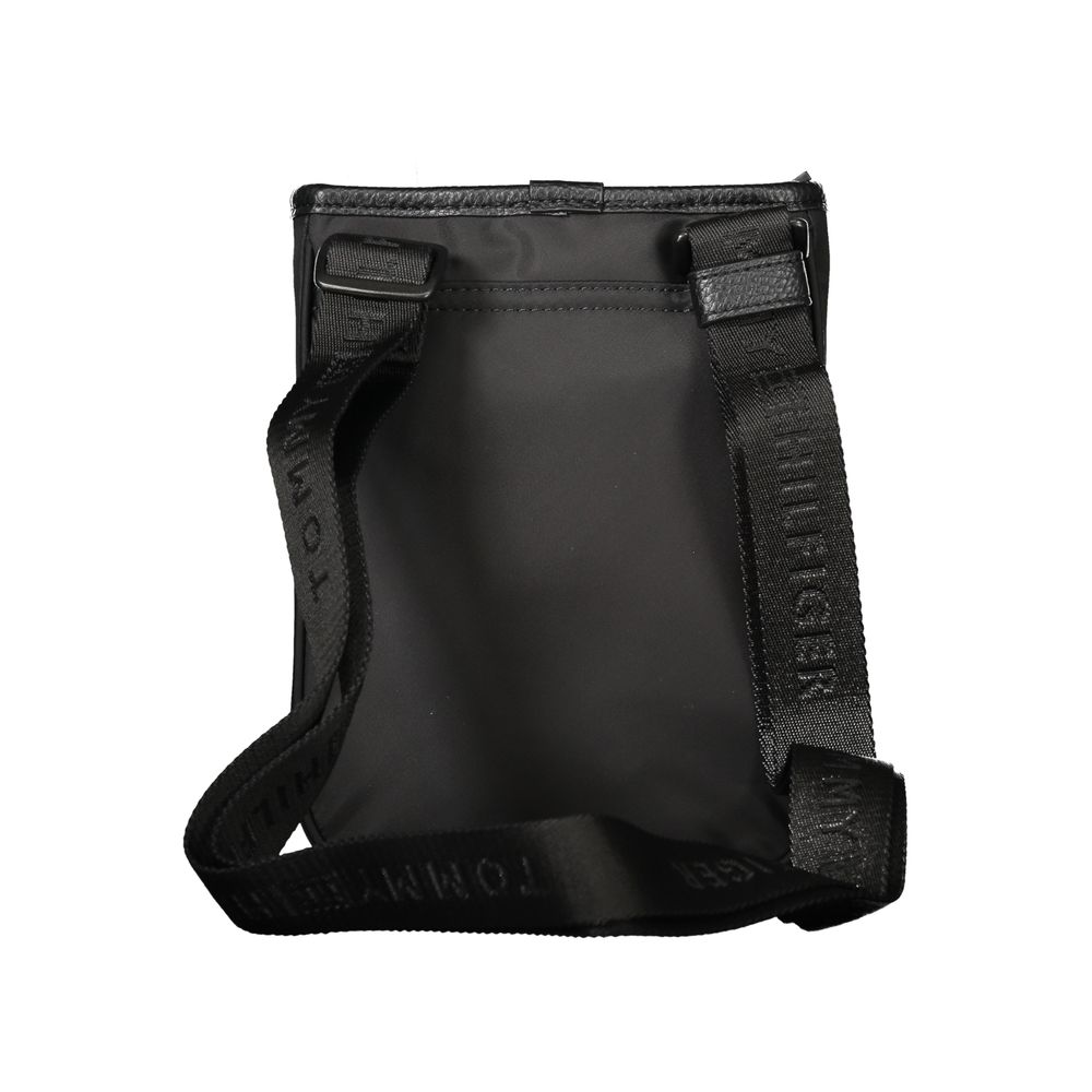 Black Polyester Men's Shoulder Bag
