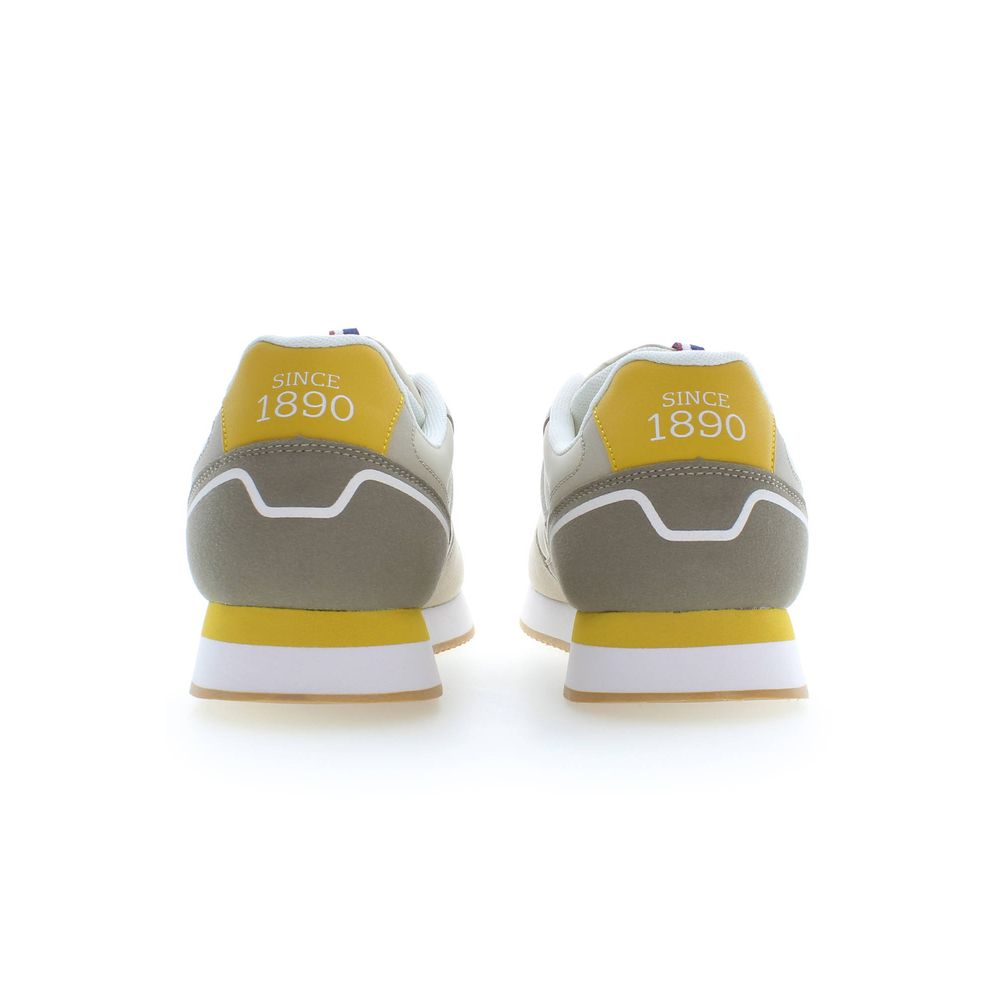 Beige Polyurethane Men Sneaker
