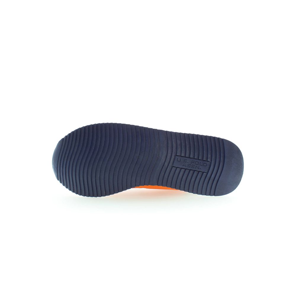 Arancione Polyurethane Men Sneaker