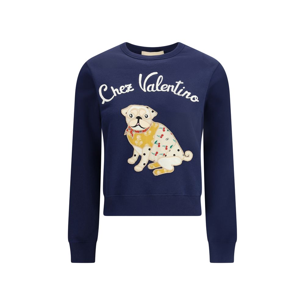 Blue Cotton Sweatshirt