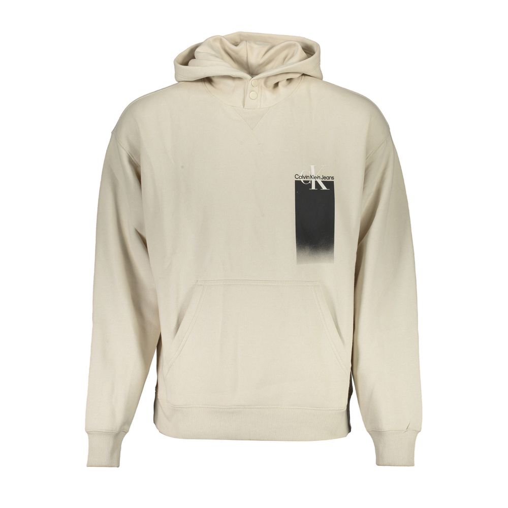 Beige Cotton Men's Sweatshirt