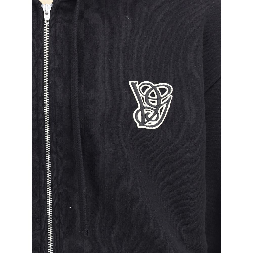 Black Cotton Sweatshirt