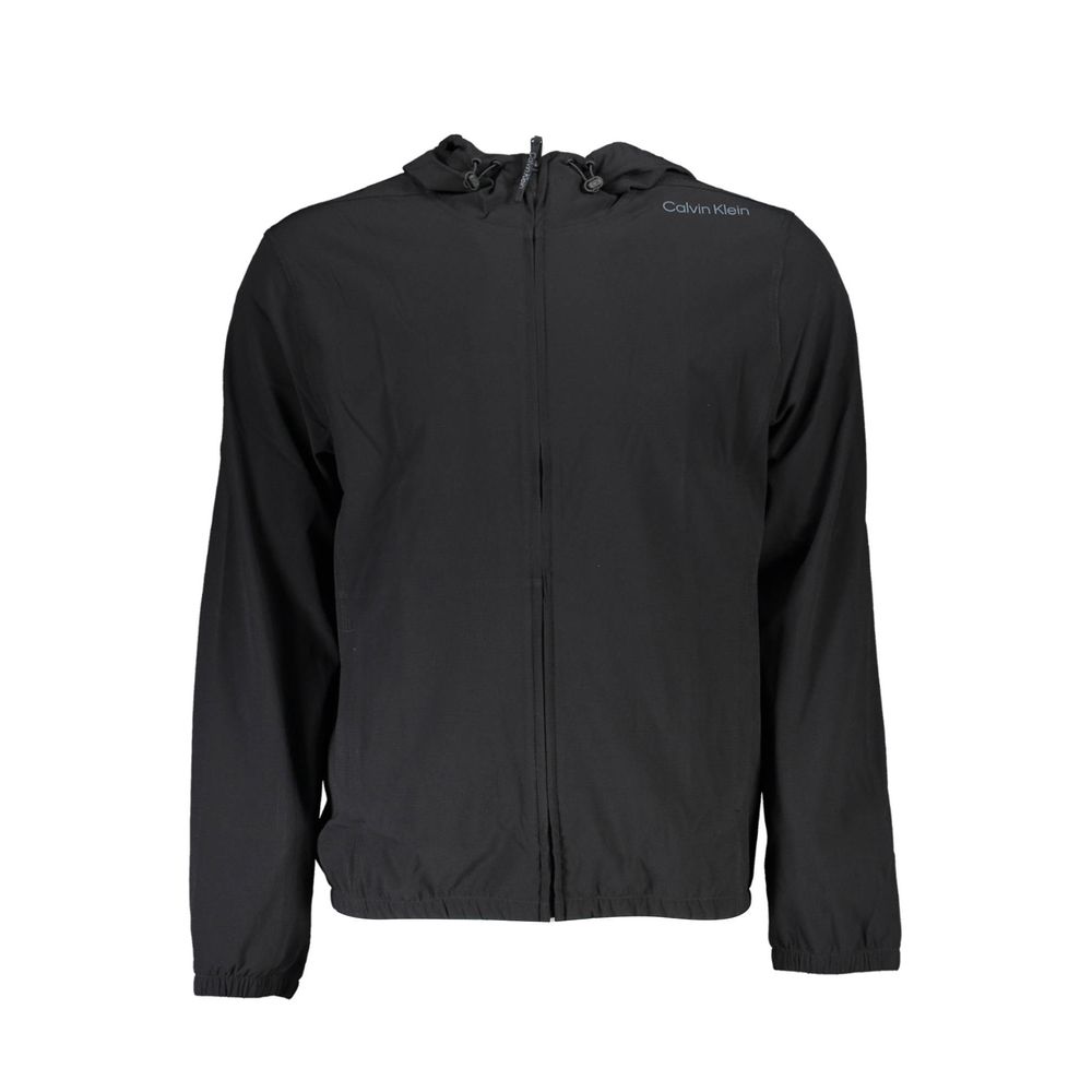 Black Polyester Men's Sweatshirt