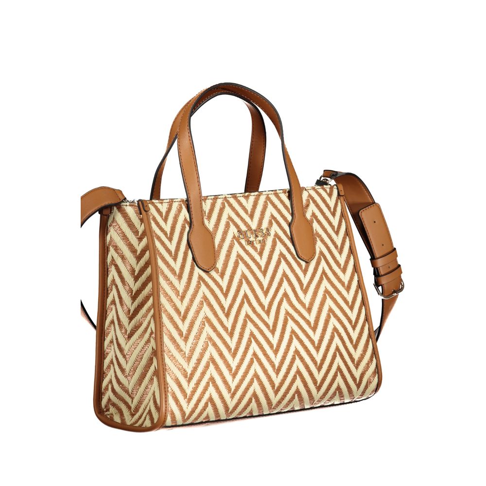 Marrone Polyester Women's Handbag