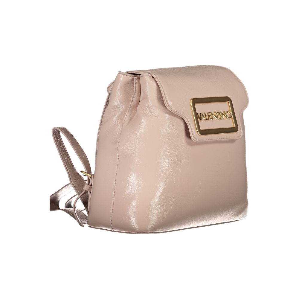 Rosa Poliuretano Women Backpack