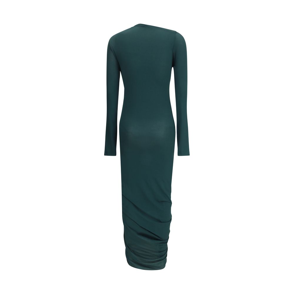 Bicolor Viscose Casual Dress