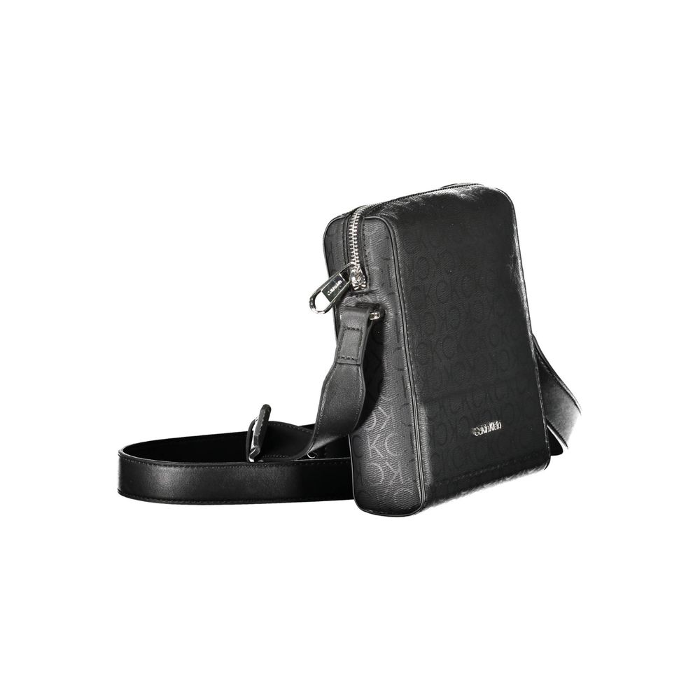 Nero Poliestere Men Shoulder Bag