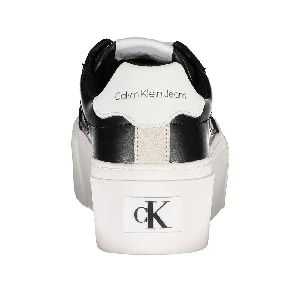 Black Polyester Women Sneaker