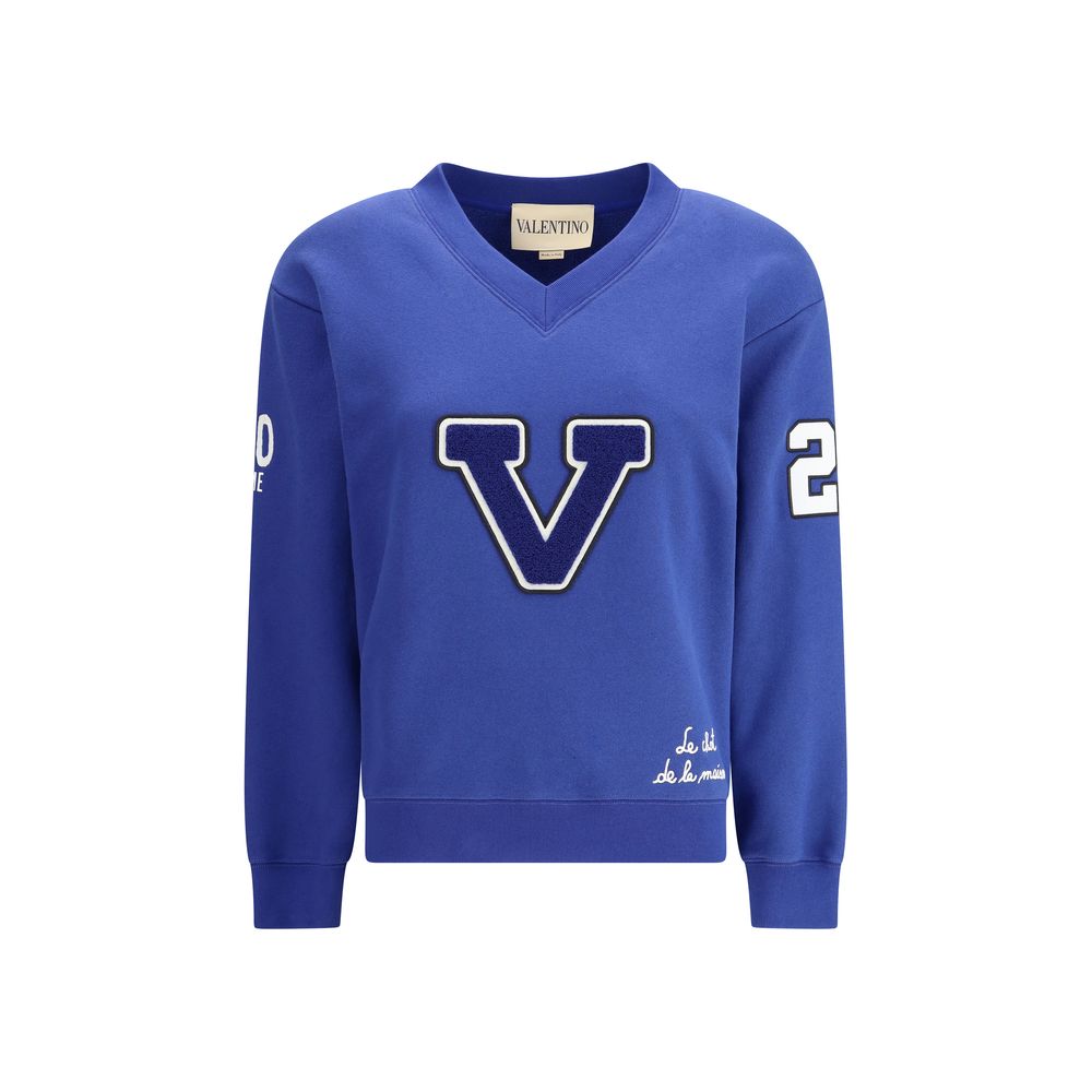 Blue Cotton Sweatshirt