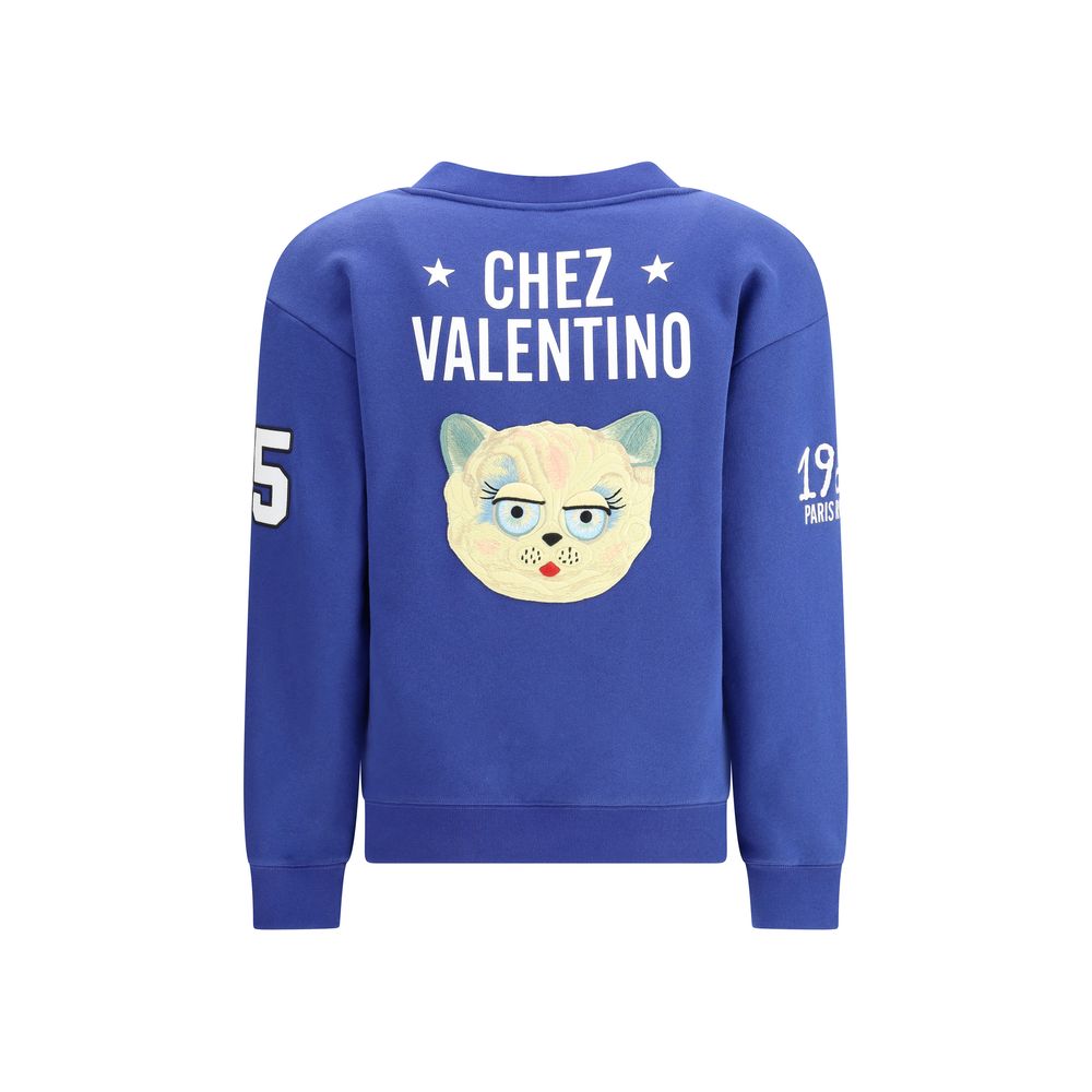 Blue Cotton Sweatshirt