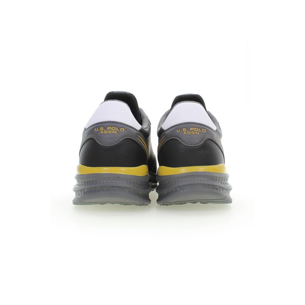 Nero Polyurethane Men Sneaker