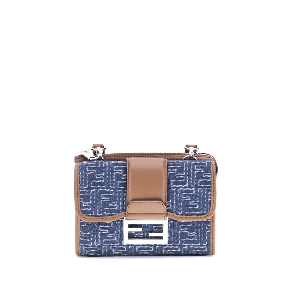 Blue Cotton Shoulder Bag