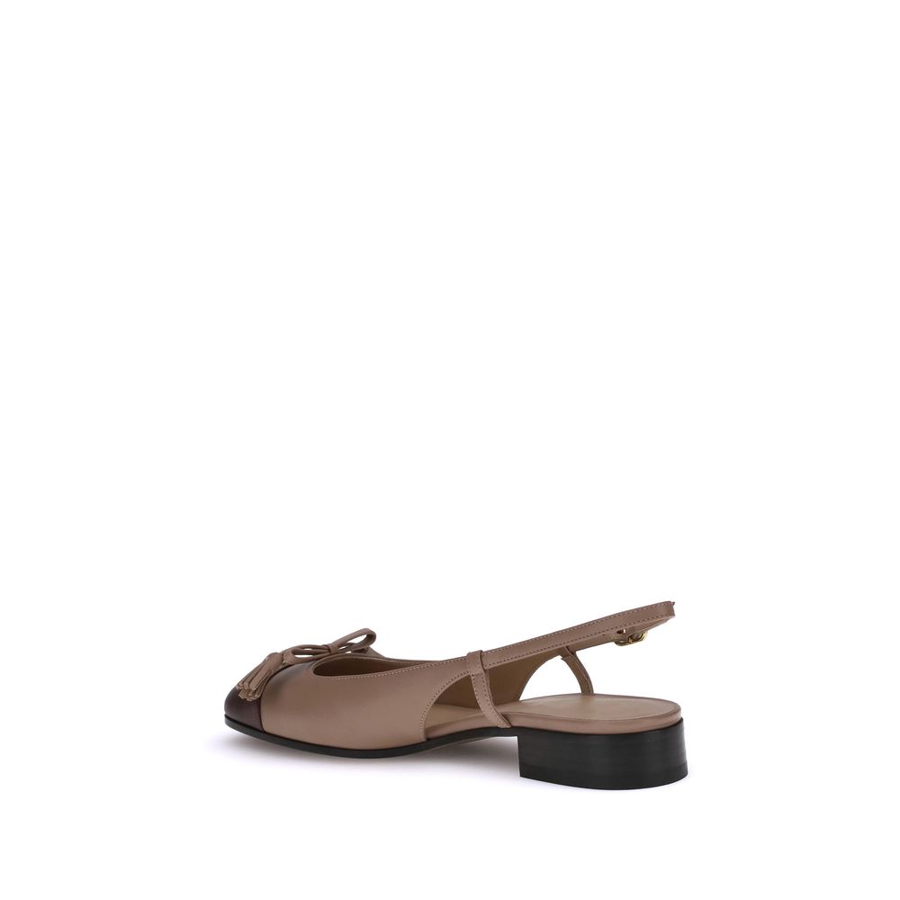 Multicolor Goatskin Ballet Flats