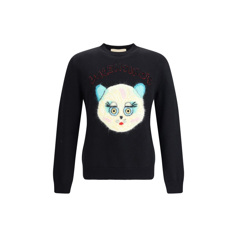 Black Cotton Sweatshirt