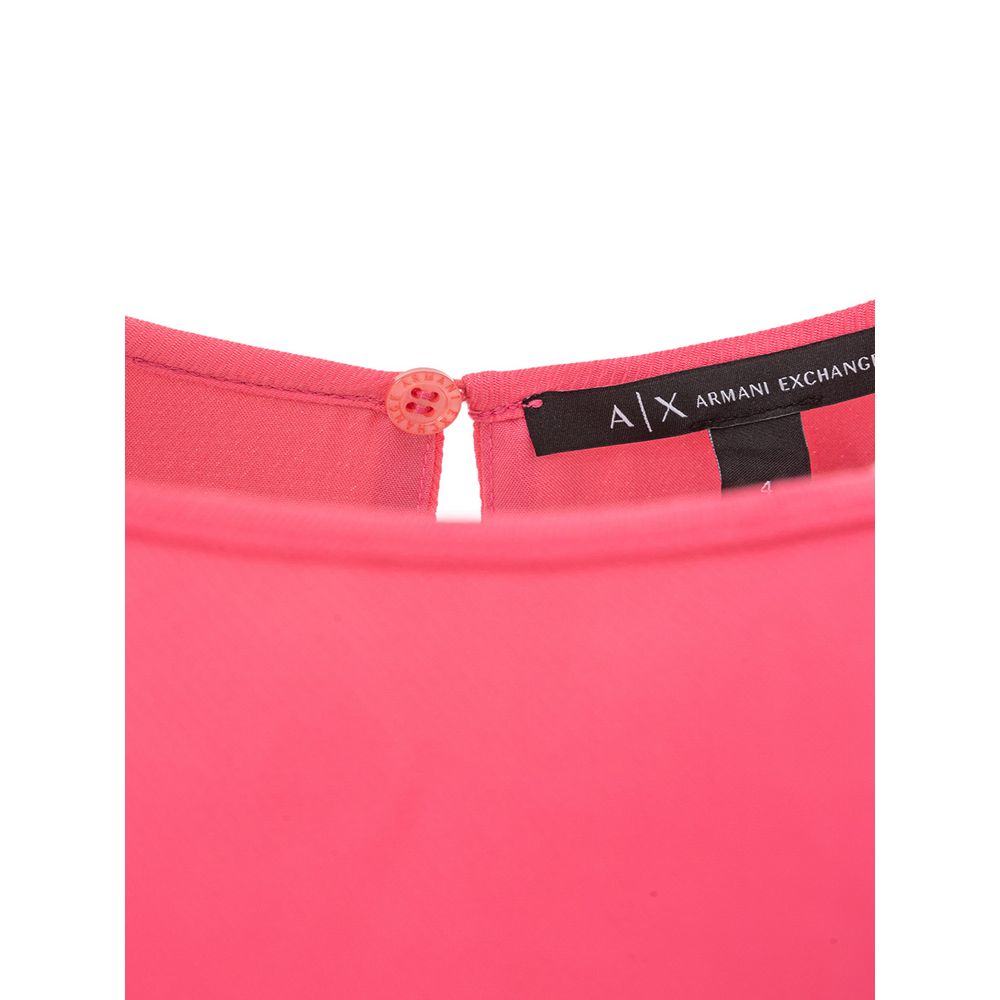 Fuchsia Viscose Casual Dress