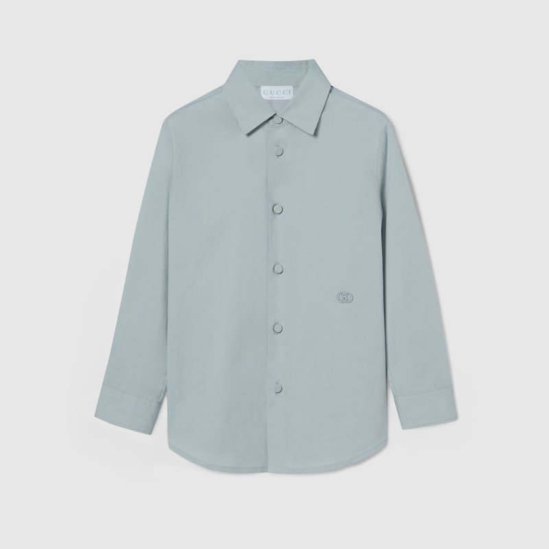 Gucci Camicia bambino in cotone ricamato