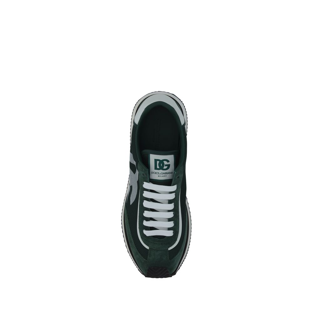 Bicolor Calf Leather Bos Taurus Athletic Sneakers