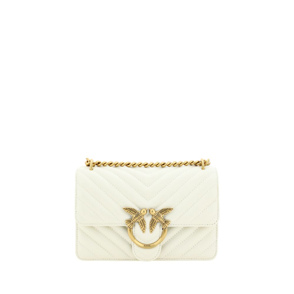 White Calf Leather Bos Taurus Shoulder Bag
