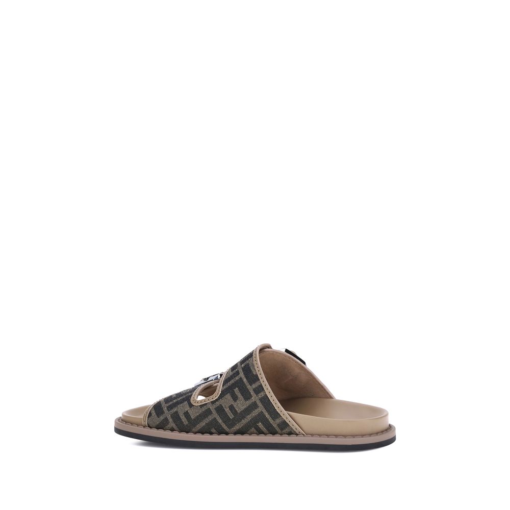 Brown Calf Leather Bos Taurus Sandals