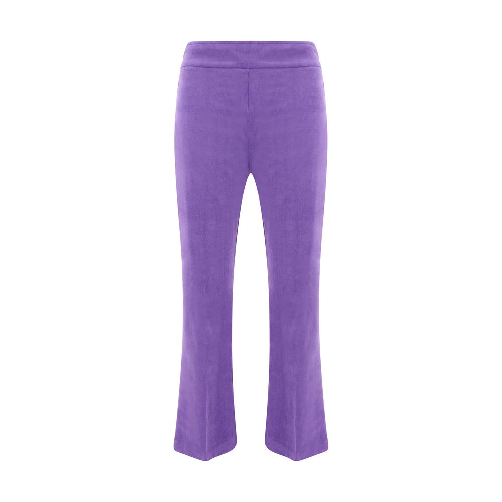 Multicolor Cotton Casual Pants