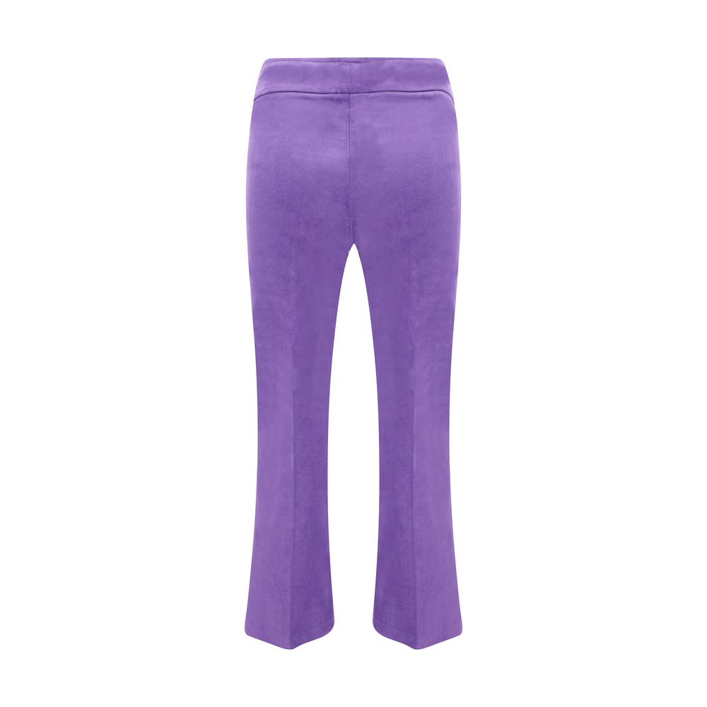 Multicolor Cotton Casual Pants