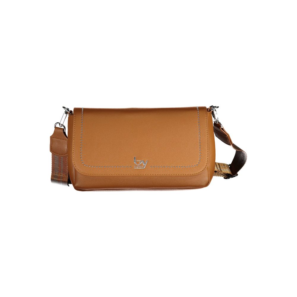 Marrone Polyurethane Women Handbag