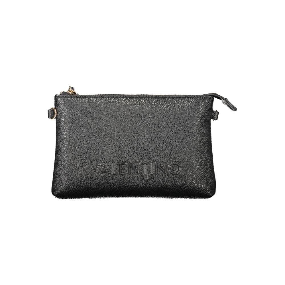 Black Polyurethane Women Handbag