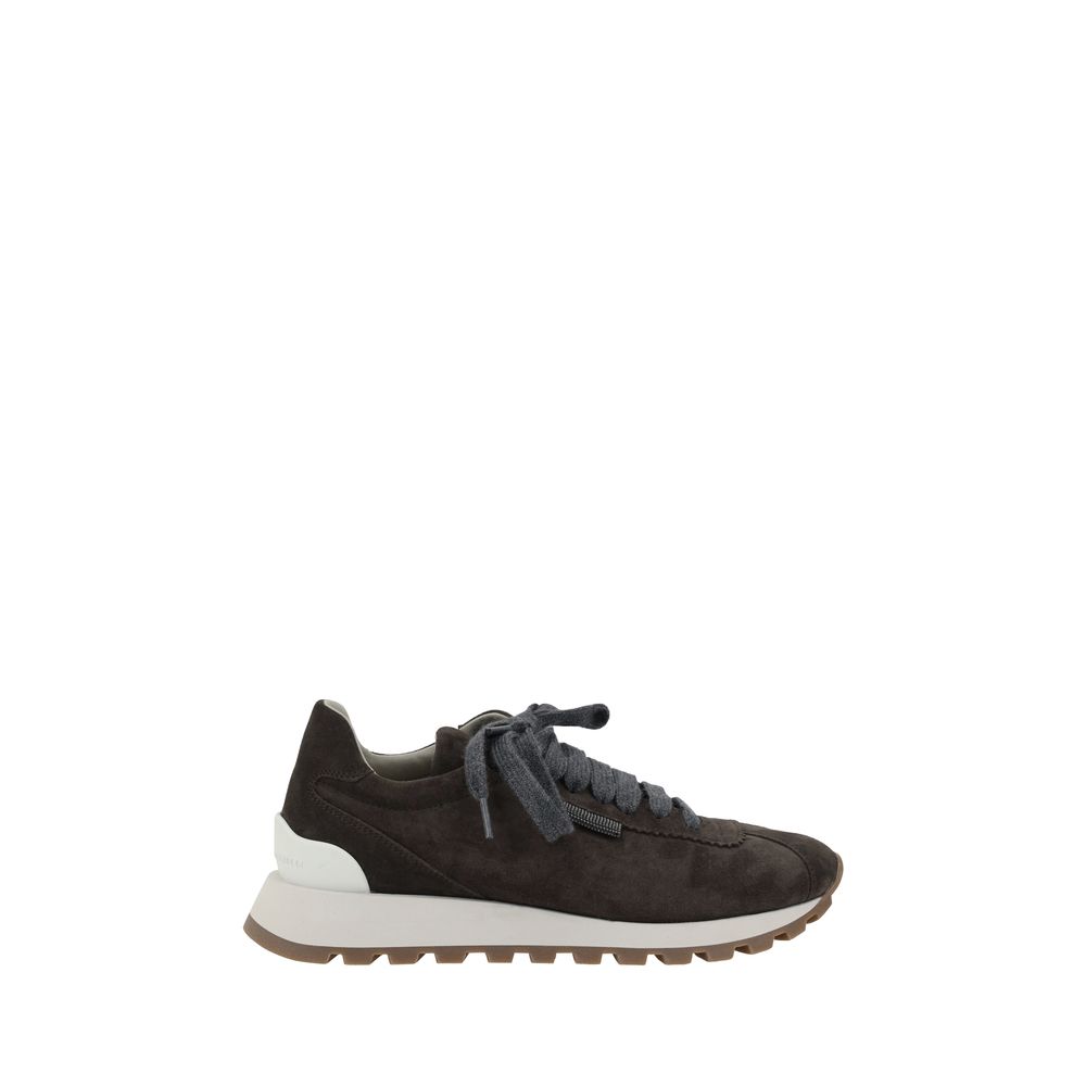 Black Calf Leather Bos Taurus Platform Sneakers