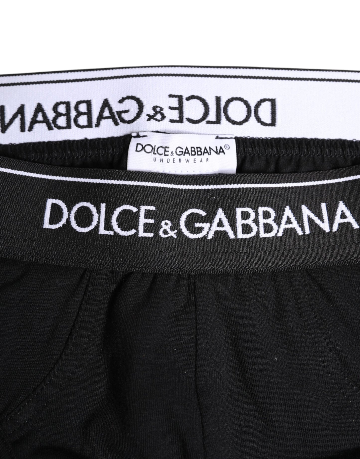 Black Cotton Stretch Regular Brief Underwear