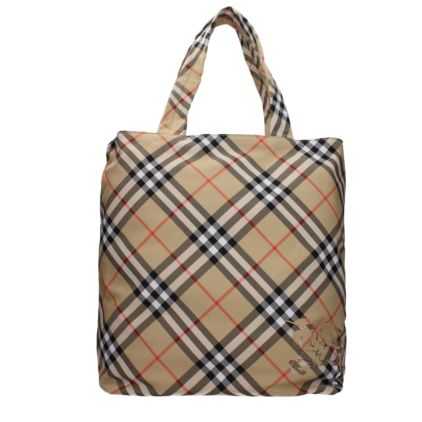 Beige Fabric Shoulder Bag