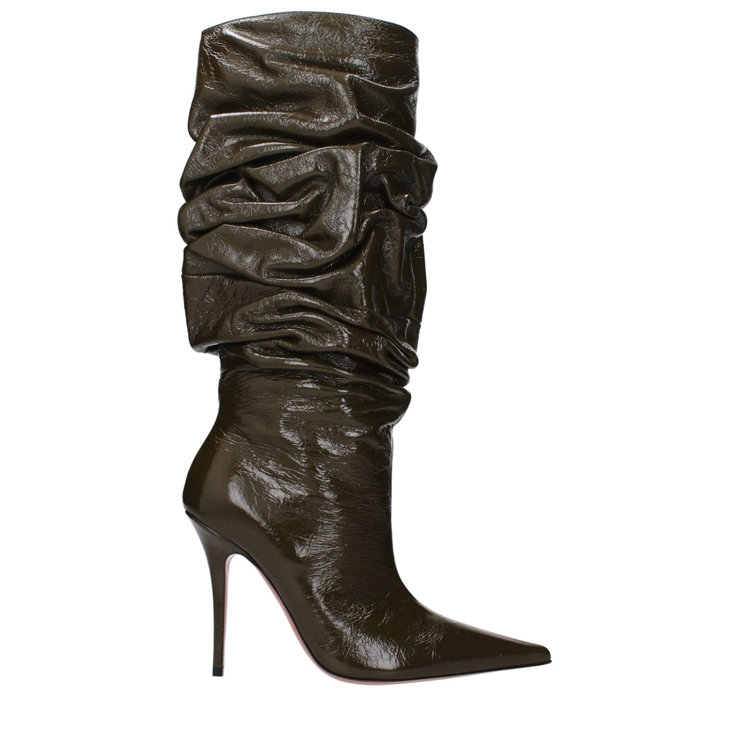 Green Leather Boots