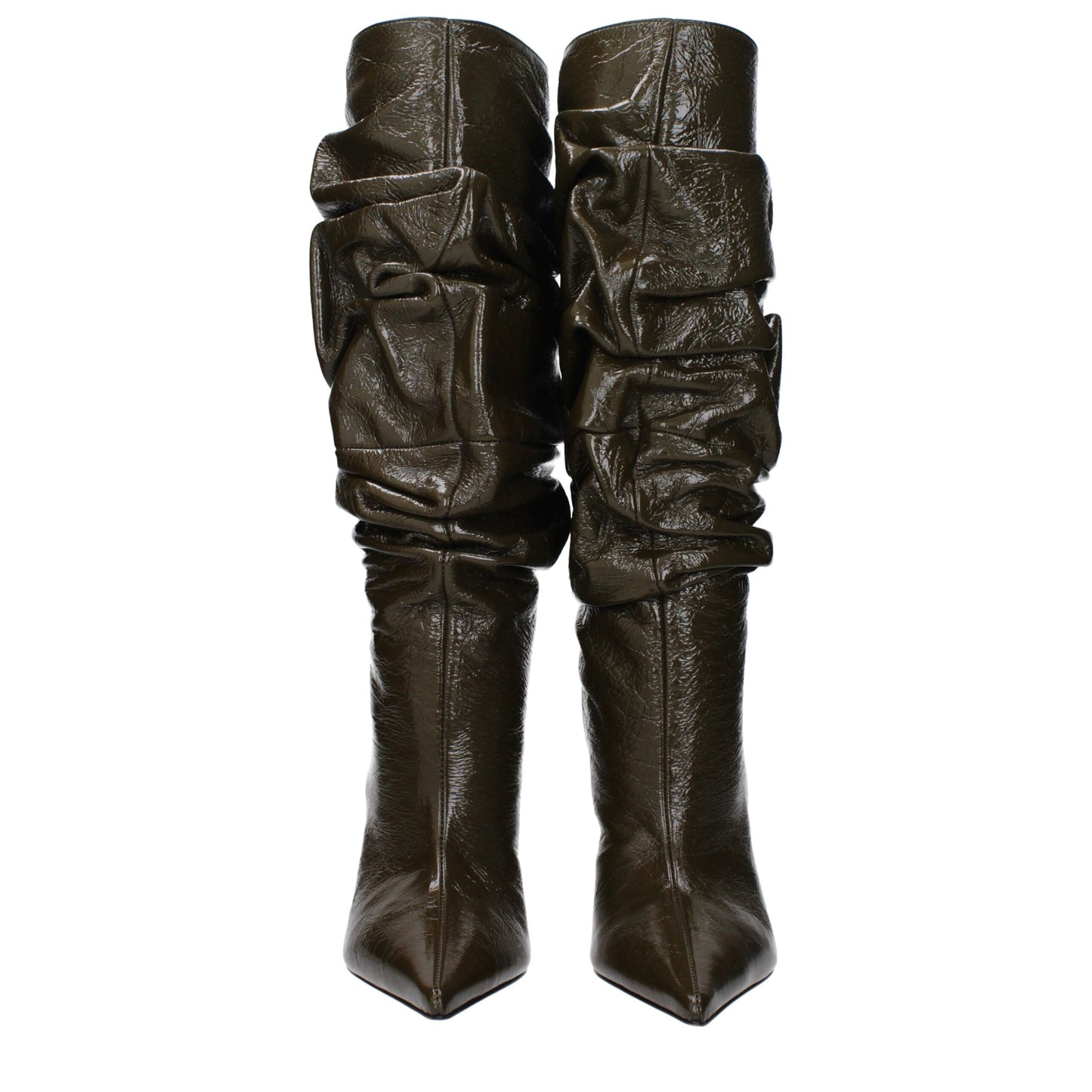 Green Leather Boots