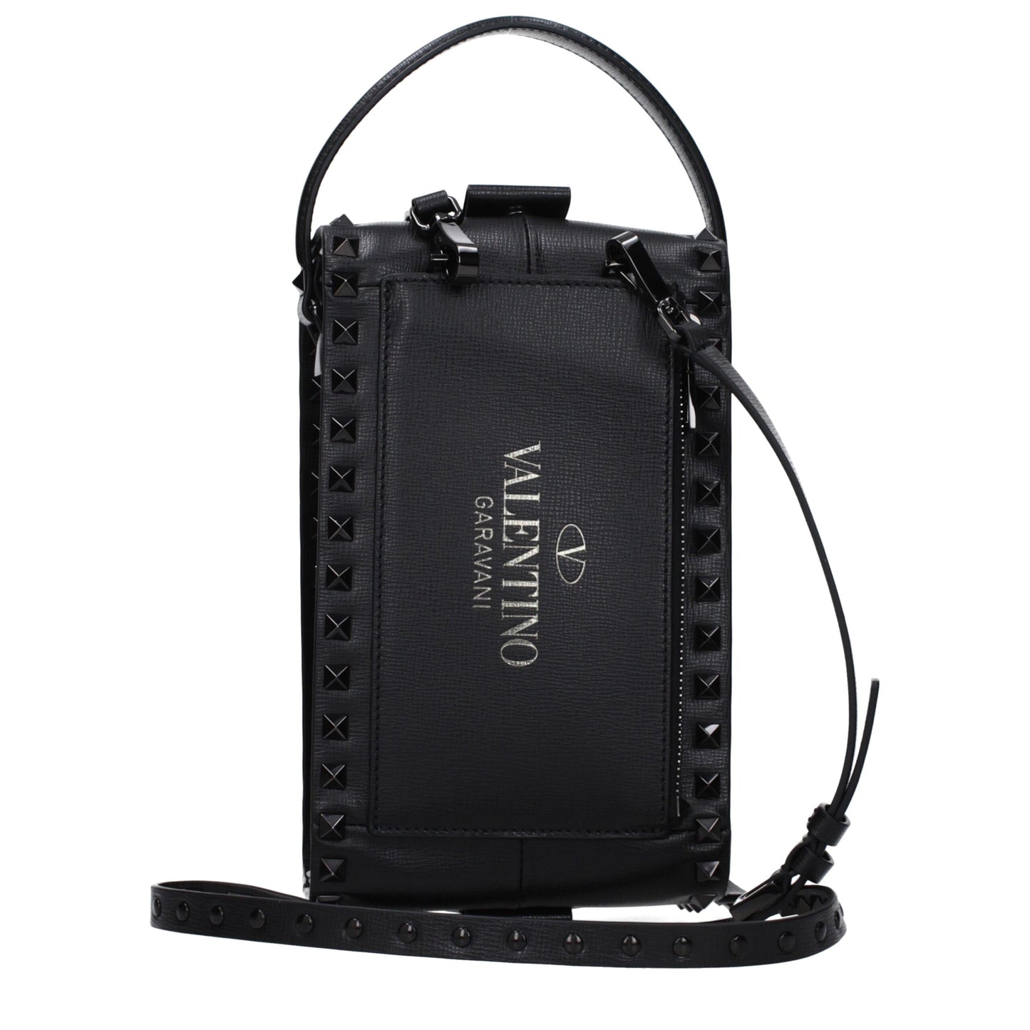 Black Leather Clutch Bag