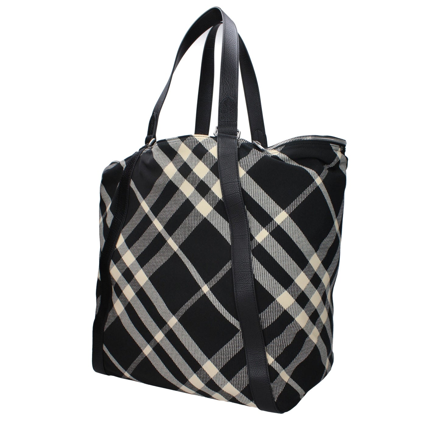 Black Fabric Shoulder Bag