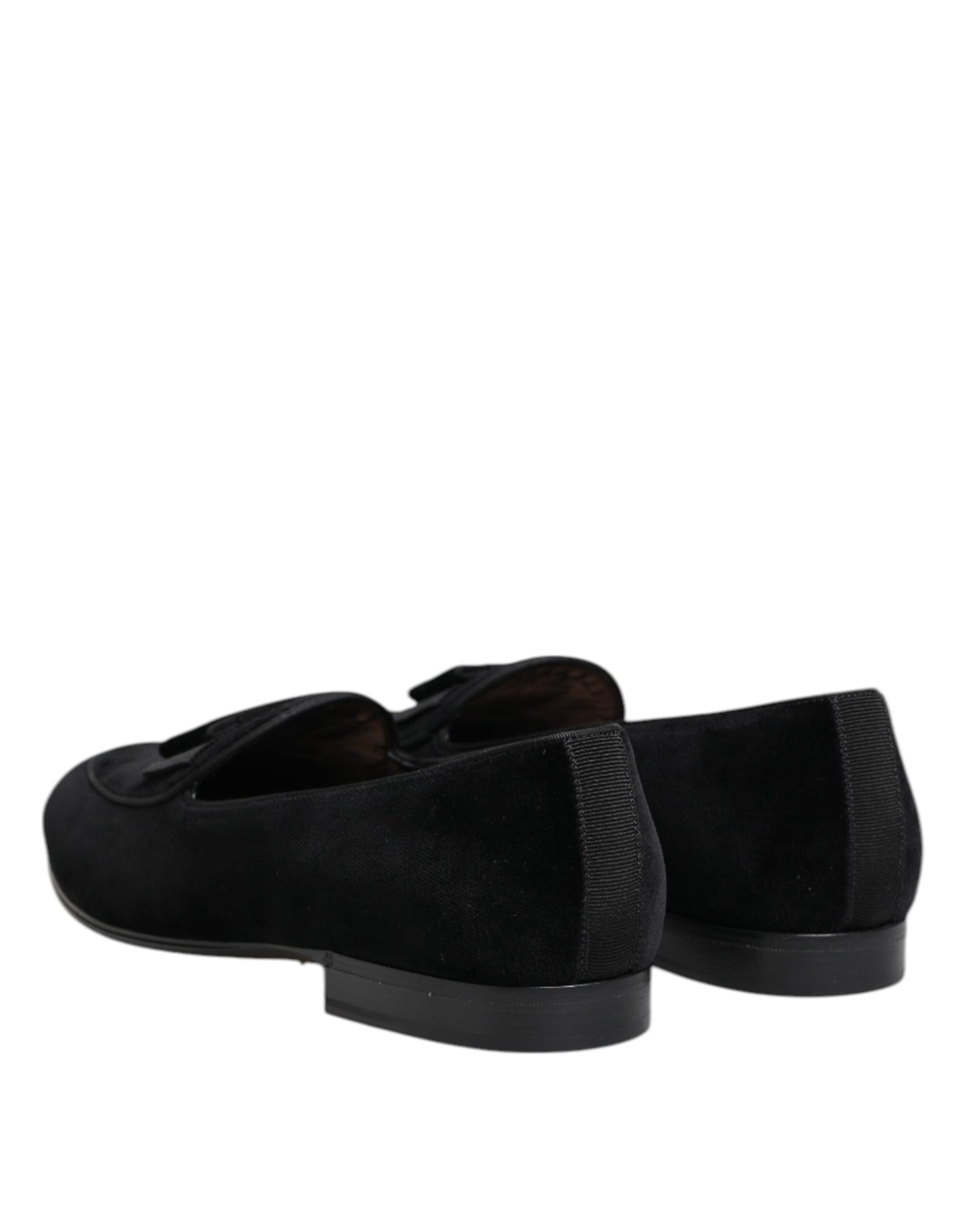 Black Velvet Loafers Formal Men Dress Shoes