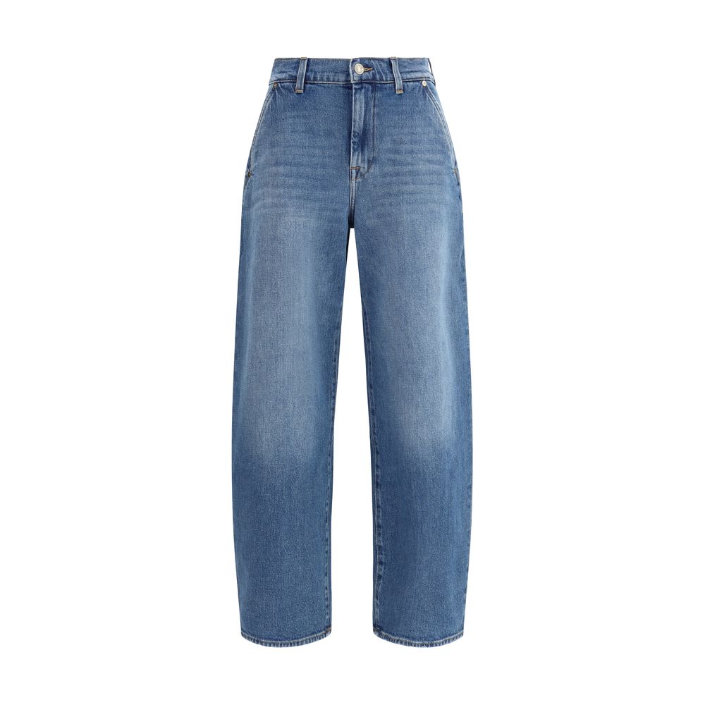 Blue Cotton Relaxed Fit Jeans