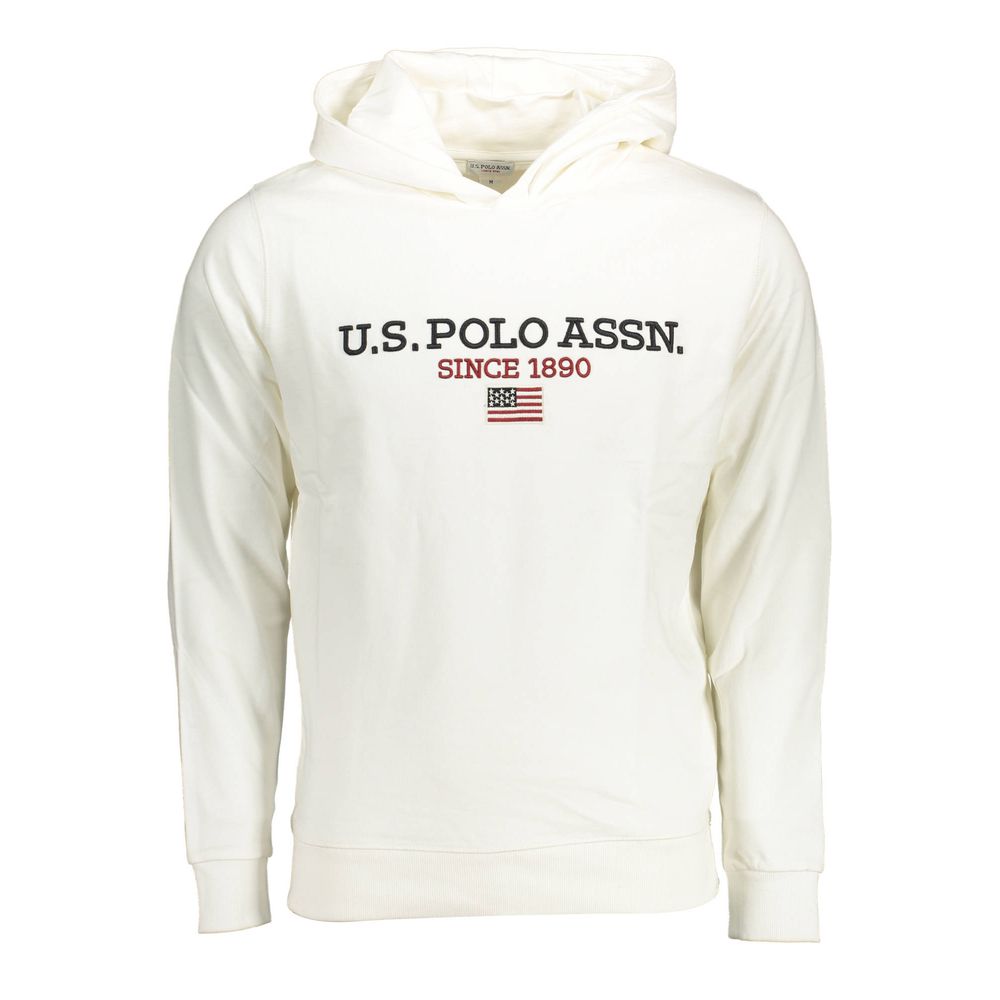 White Cotton Men Sweatshirt