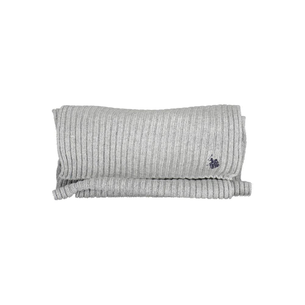 Grigio Wool-Blend Men Scarf