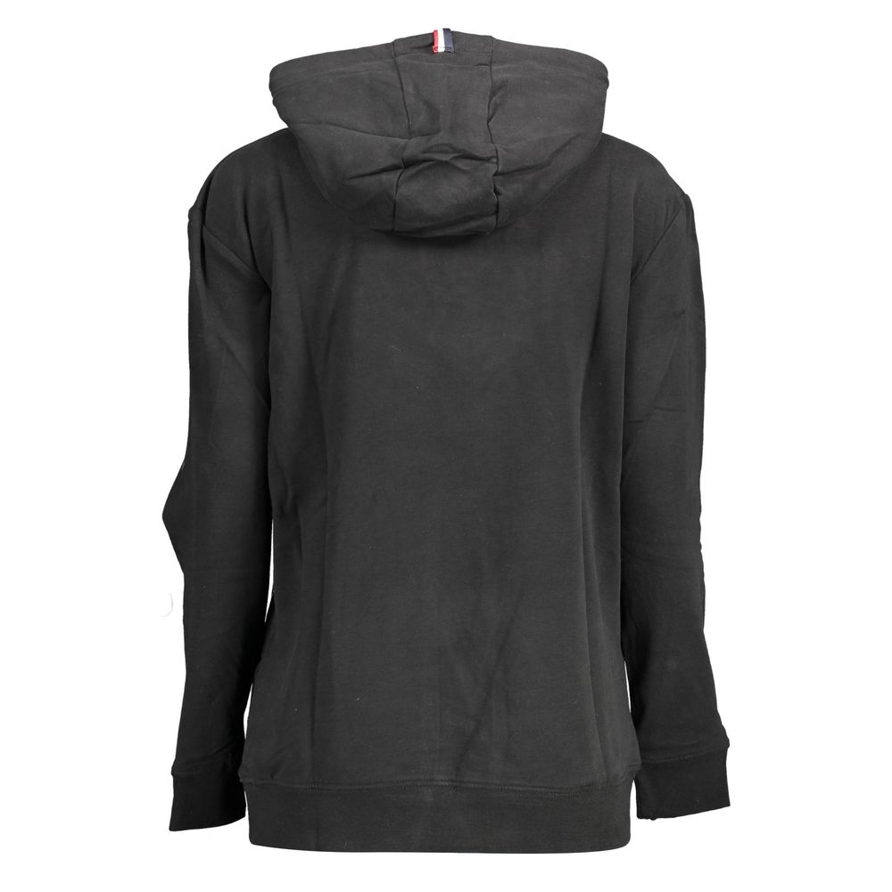 Black Cotton Women Sweatshirt