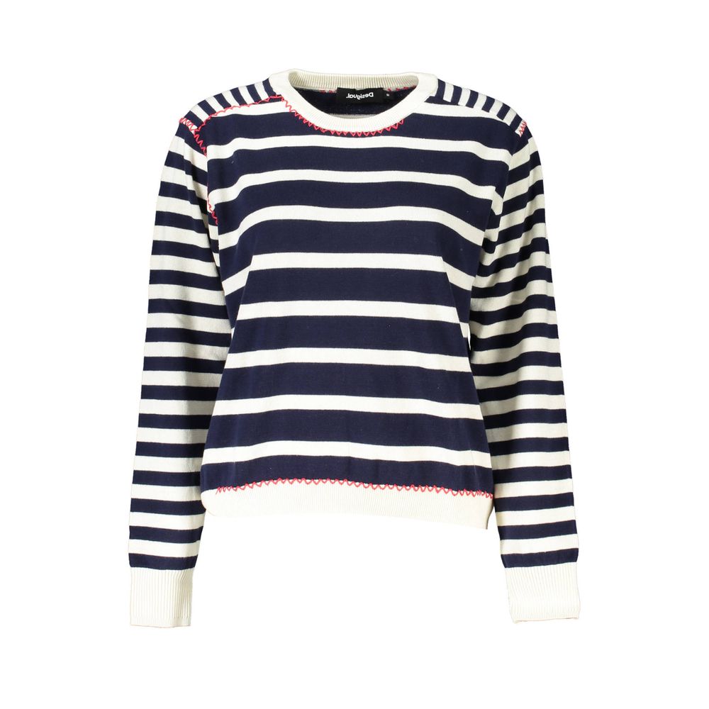 Blue Cotton Women's Sweater
