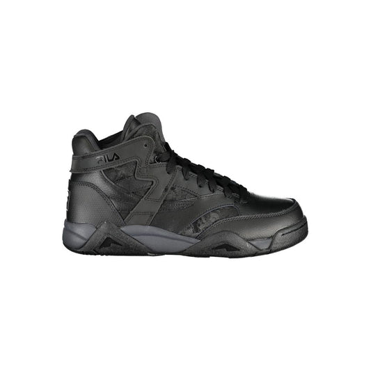 Black Polyurethane Women Sneaker