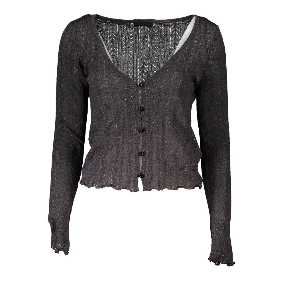 Grigio Viscosa Women Cardigan